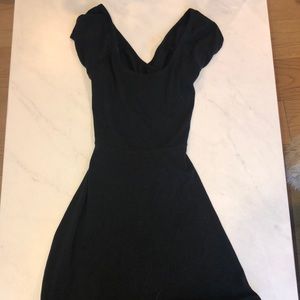 Black wrap dress
